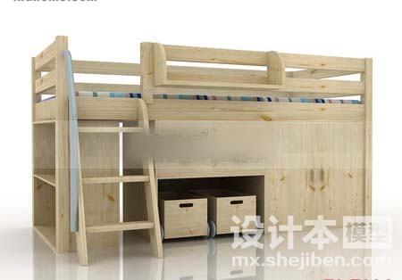 儿童床3d模型下载