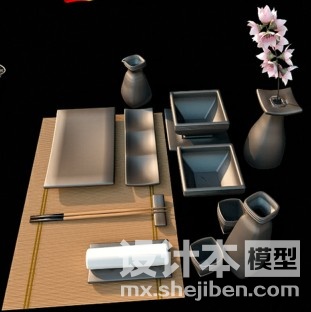 餐具3d模型下载