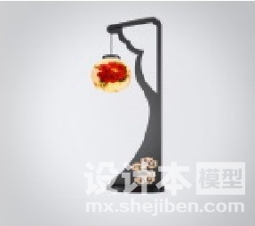中式灯3d模型下载