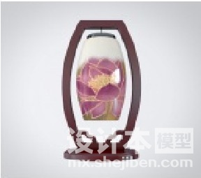 中式灯3d模型下载