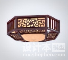 中式灯3d模型下载