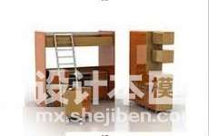 单人床3d模型下载