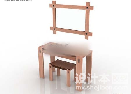 梳妆台3d模型下载