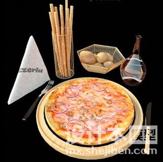 餐具3d模型下载
