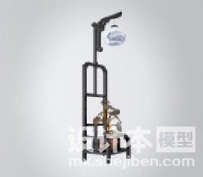 中式灯3d模型下载