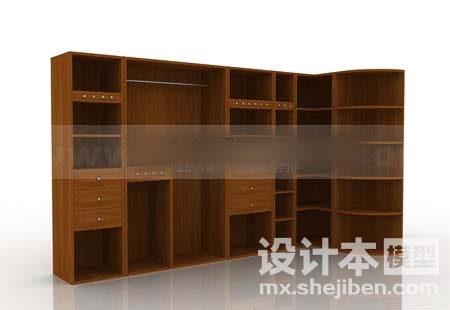 书柜3d模型下载