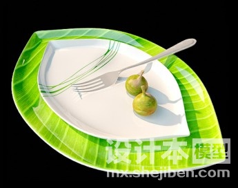 自助餐盘3d模型下载