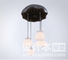 中式灯3d模型下载