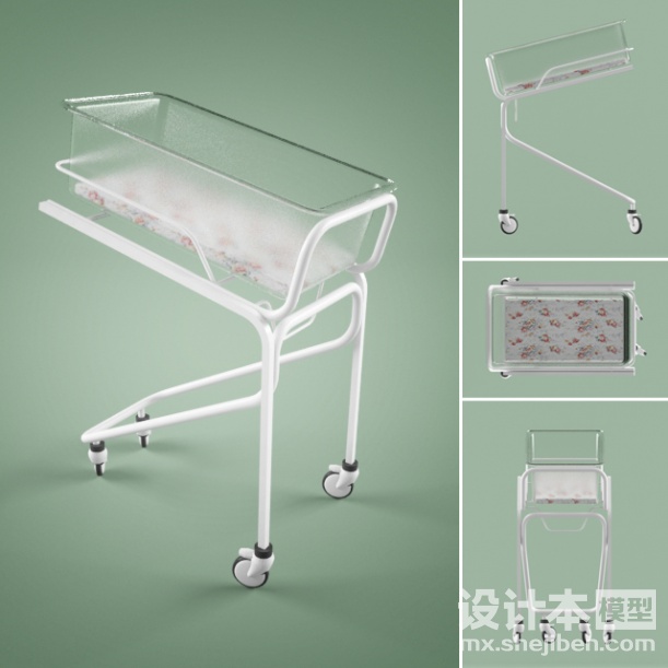 婴儿床3d模型下载