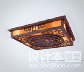 中式灯3d模型下载