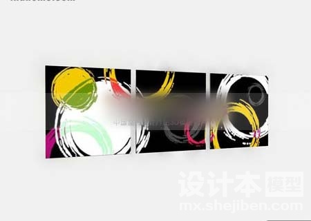 挂画3d模型下载