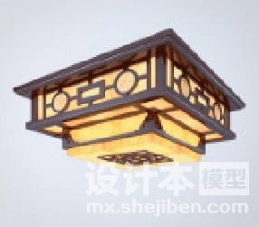 中式灯3d模型下载