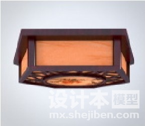 方形灯3d模型下载