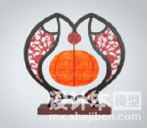 中式灯3d模型下载