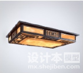 中式灯3d模型下载