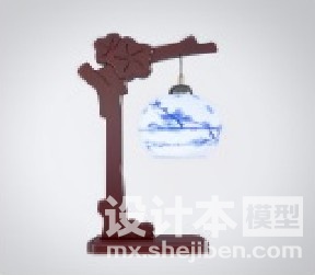 中式灯3d模型下载