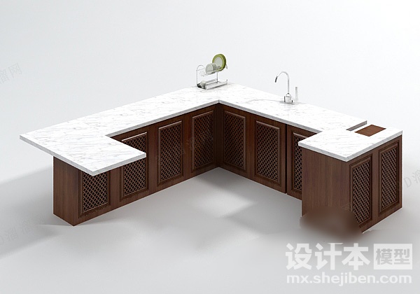 橱柜3d模型下载