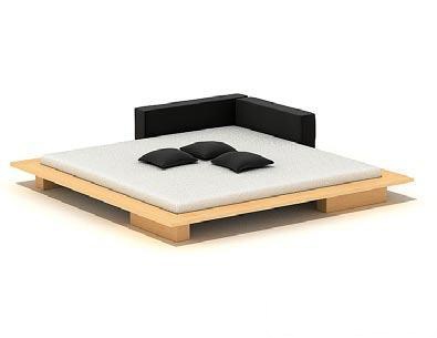 双人床3d模型下载