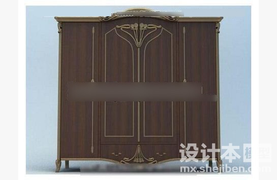 衣柜3d模型下载