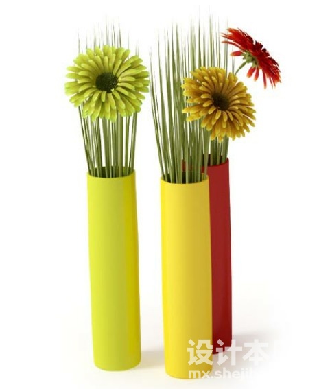 盆栽植物3d模型下载