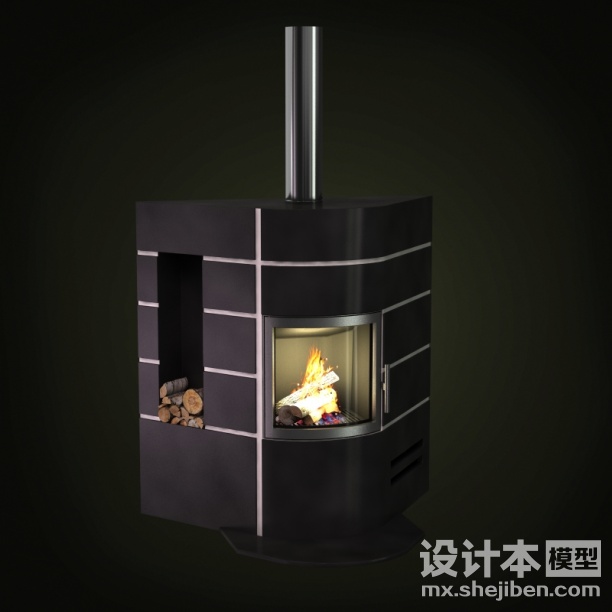 壁炉3d模型下载