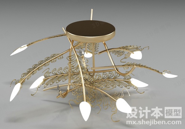 吸顶灯3d模型下载