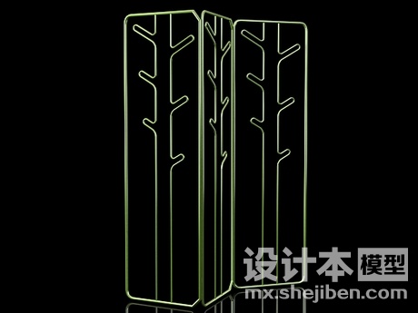 创意屏风3d模型下载