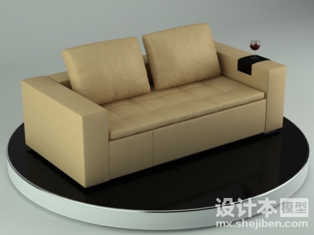 双人沙发3d模型下载