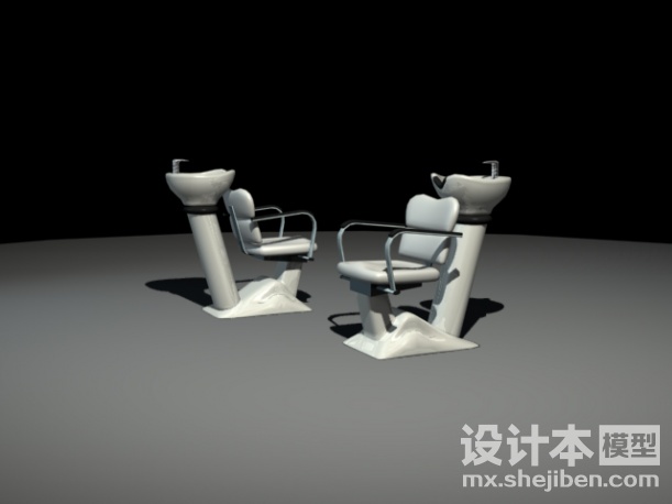 洗头椅3d模型下载