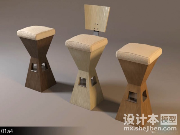 吧台椅3d模型下载