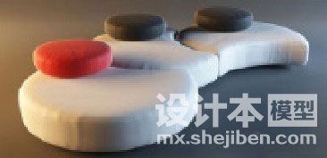 多人沙发3d模型下载