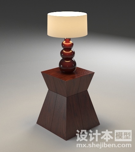 台灯3d模型下载