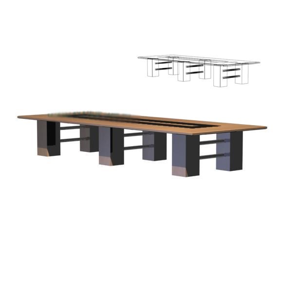 会议桌3d模型下载