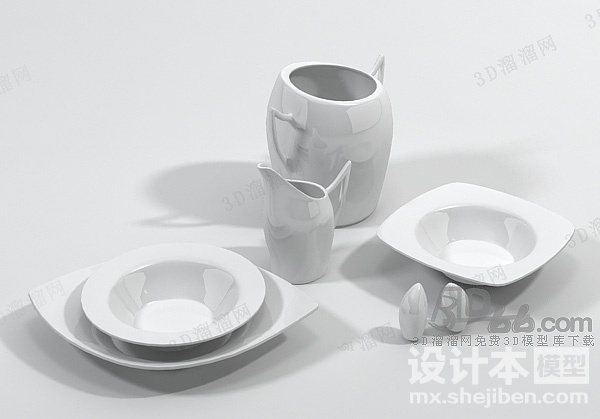 餐具3d模型下载