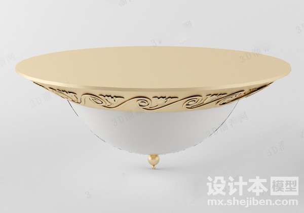圆形灯具3d模型下载