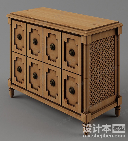 玄关厅柜3d模型下载