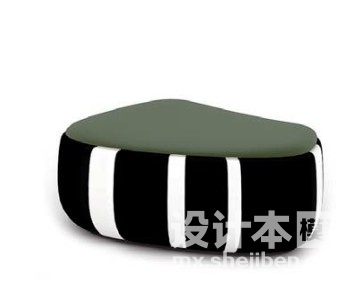 沙发凳3d模型下载