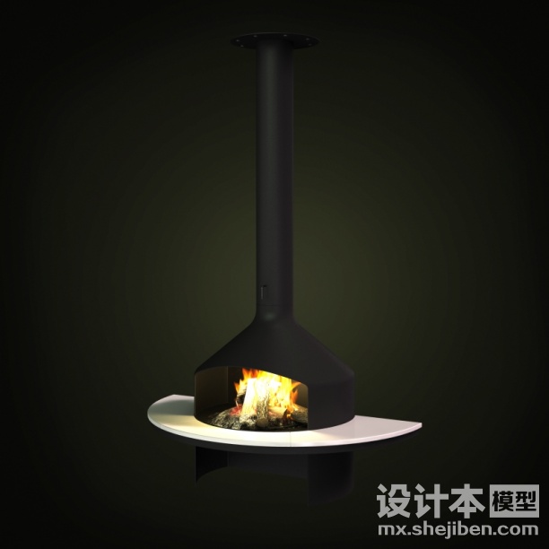 壁炉3d模型下载