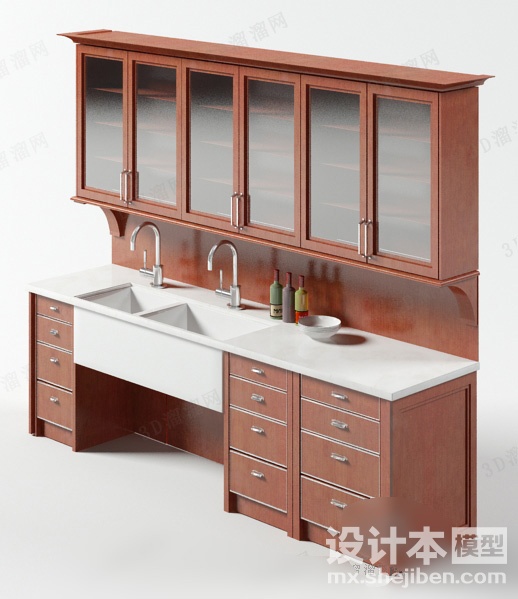 橱柜3d模型下载