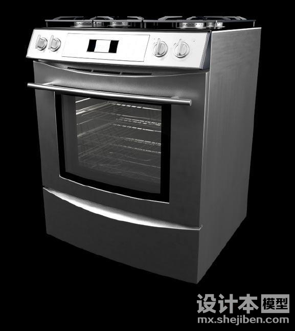 电烤箱3d模型下载