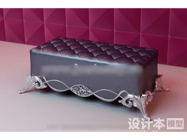沙发凳3d模型下载