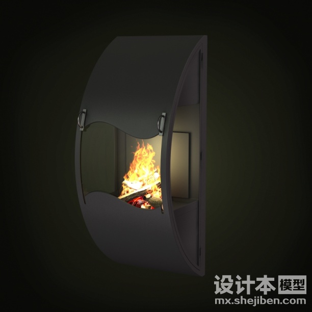 壁炉3d模型下载