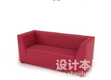 双人沙发3d模型下载