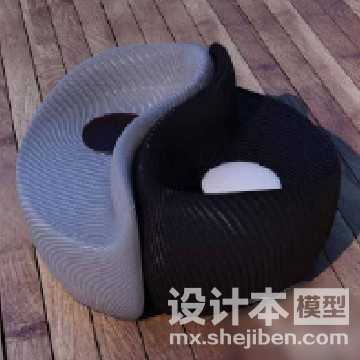 双人沙发3d模型下载