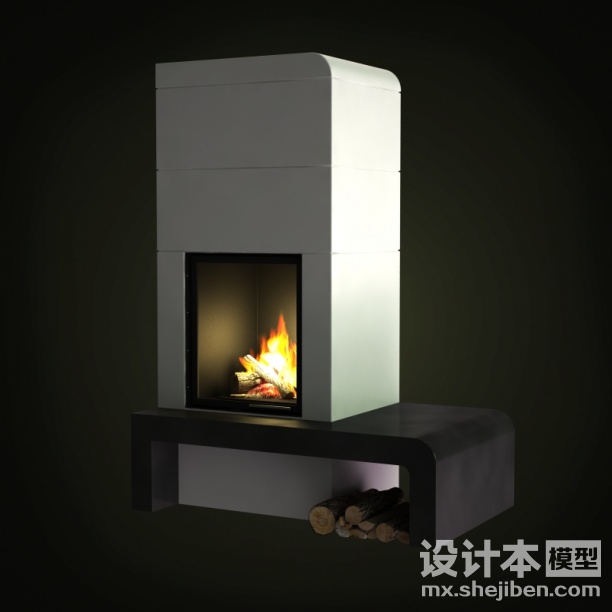 壁炉3d模型下载