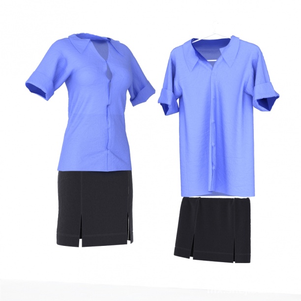 服装3d模型下载