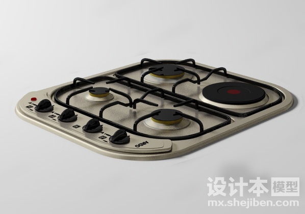 燃气灶3d模型下载
