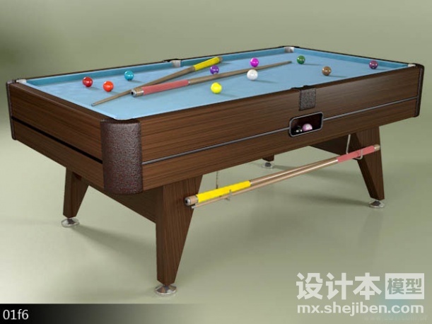 台球桌3d模型下载