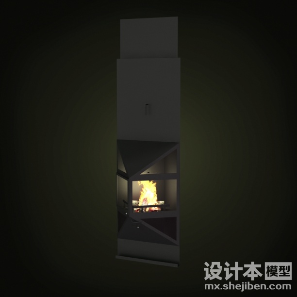 壁炉3d模型下载