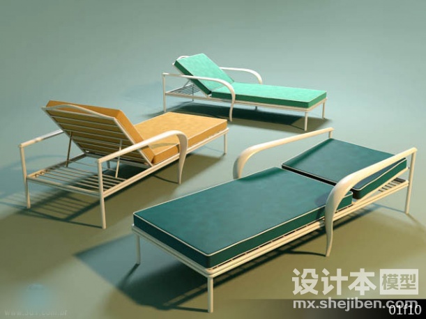 室外椅子3d模型下载